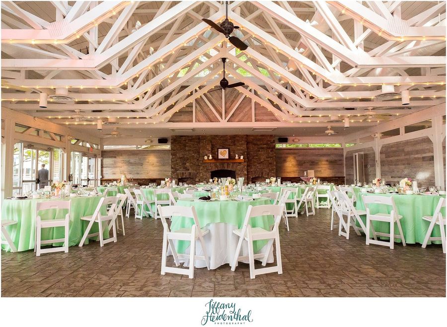 The Gardens Pavillion, a beautiful wedding venue at The Boathouse's Sunday Park restaurant in Midlothian, VA. This is a fully enclosed indoor wedding venue that includes waterfront views and can accommodate large weddings with up to 250 guests. 